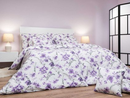 Povleceni Kviti fialove na bilem krep Dadka Vracov1