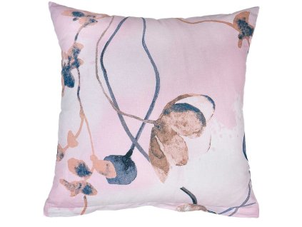 Povlak na polštář bavlna Bloom elegance pudrová (Rozměr 50x70)