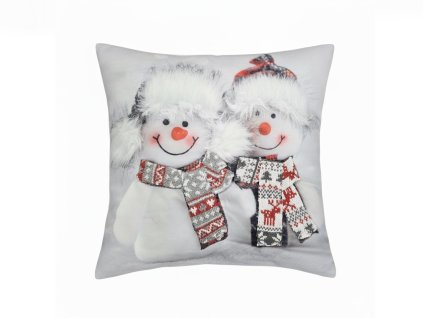 vanocni povlak 3D dva snehulaci CYHA7370MW dadka vracov