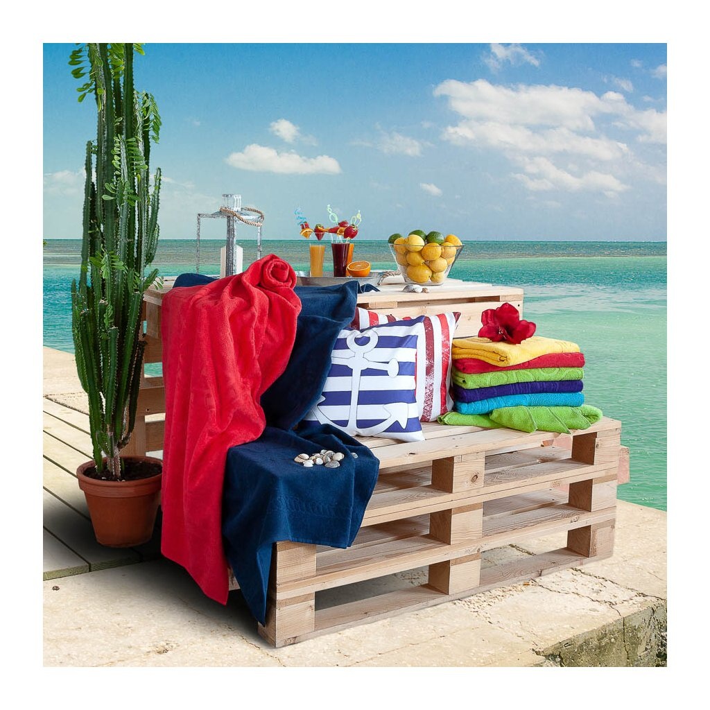 GRANADA osuška 104x180 sytá zelená