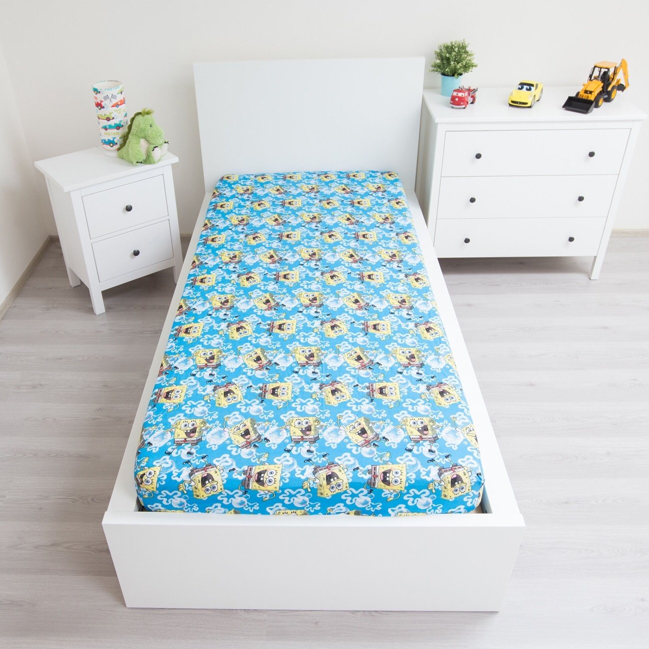 Prostěradlo Sponge Bob Blue 90x200x25 cm
