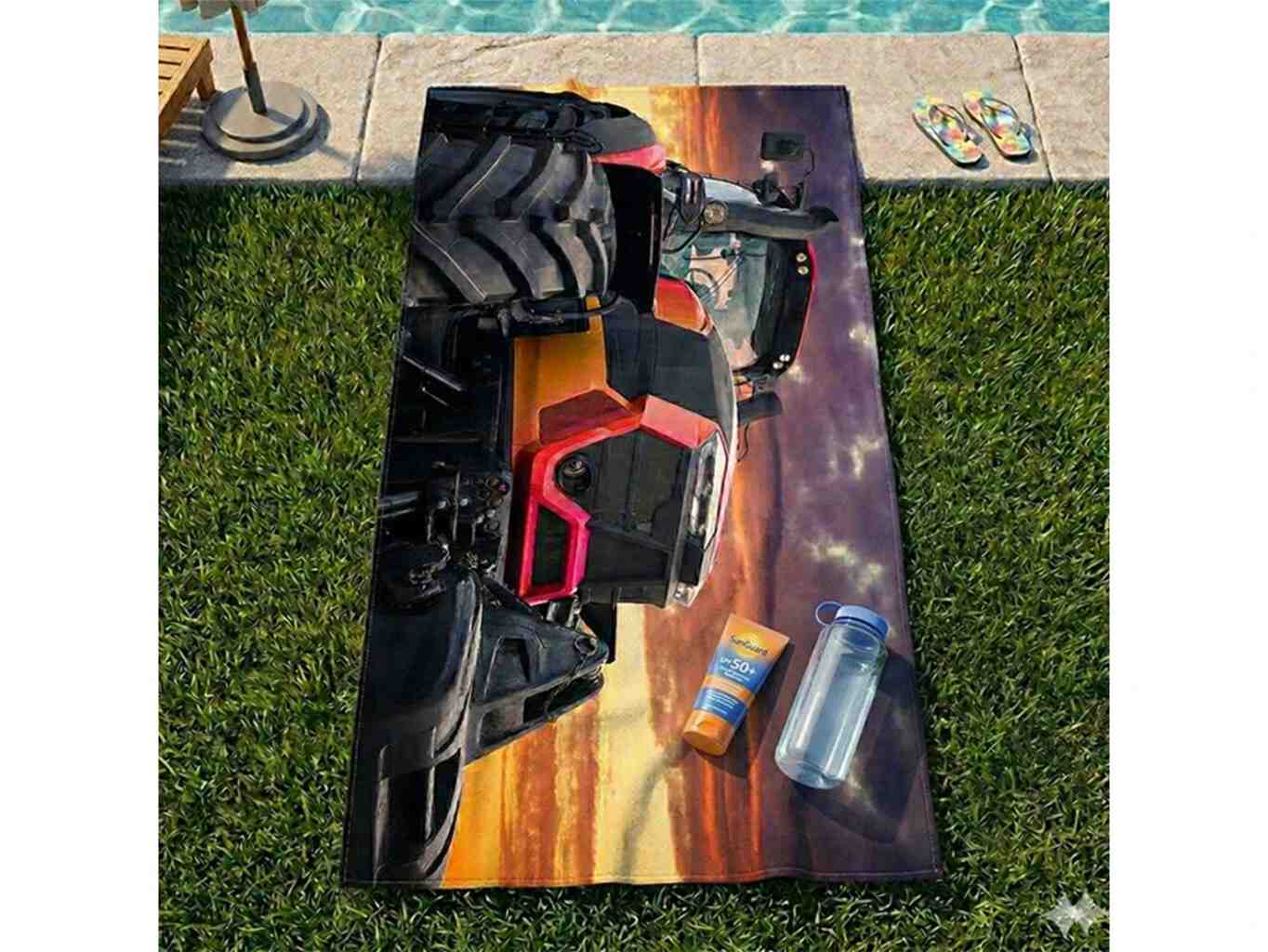 Osuška Super traktor 70x140 cm