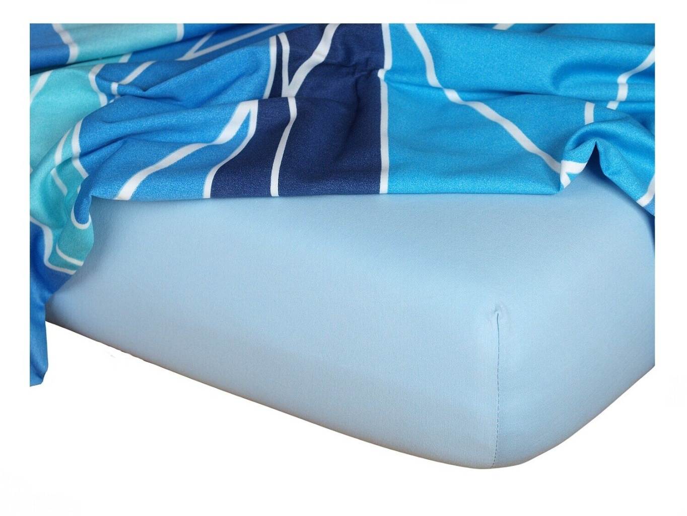 Jersey prostěradlo 60x120x10 cm II.jakost světle modré
