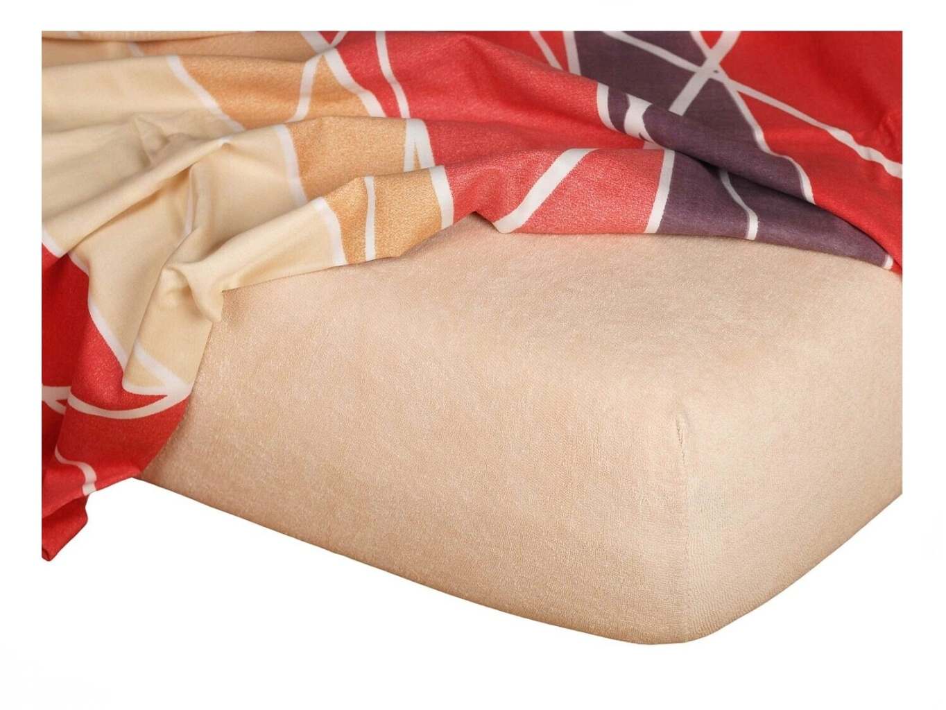 Froté prostěradlo 90x200x20 medové Nestandard