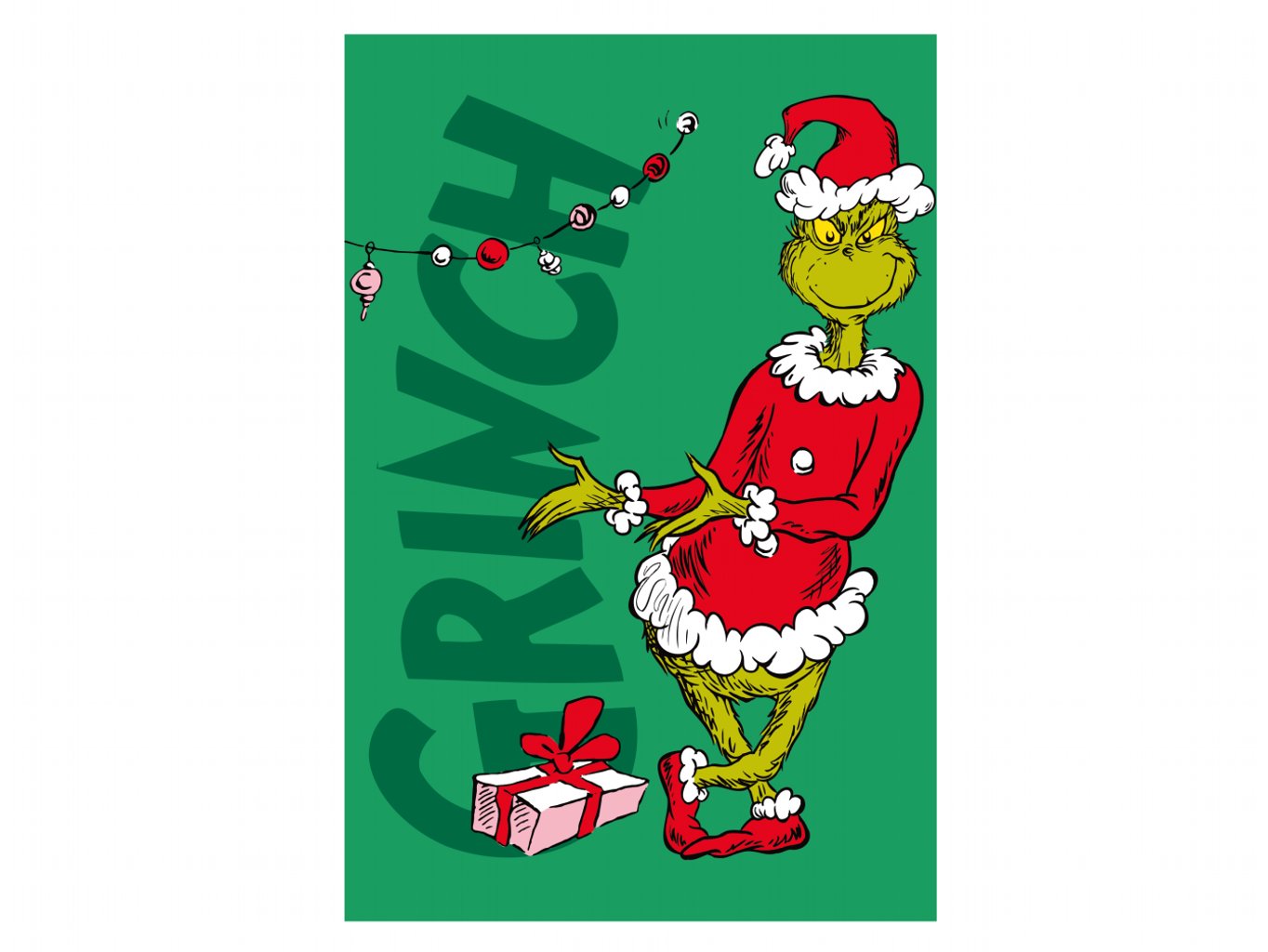 Mikroflanelová deka Grinch Presents 100x150 cm