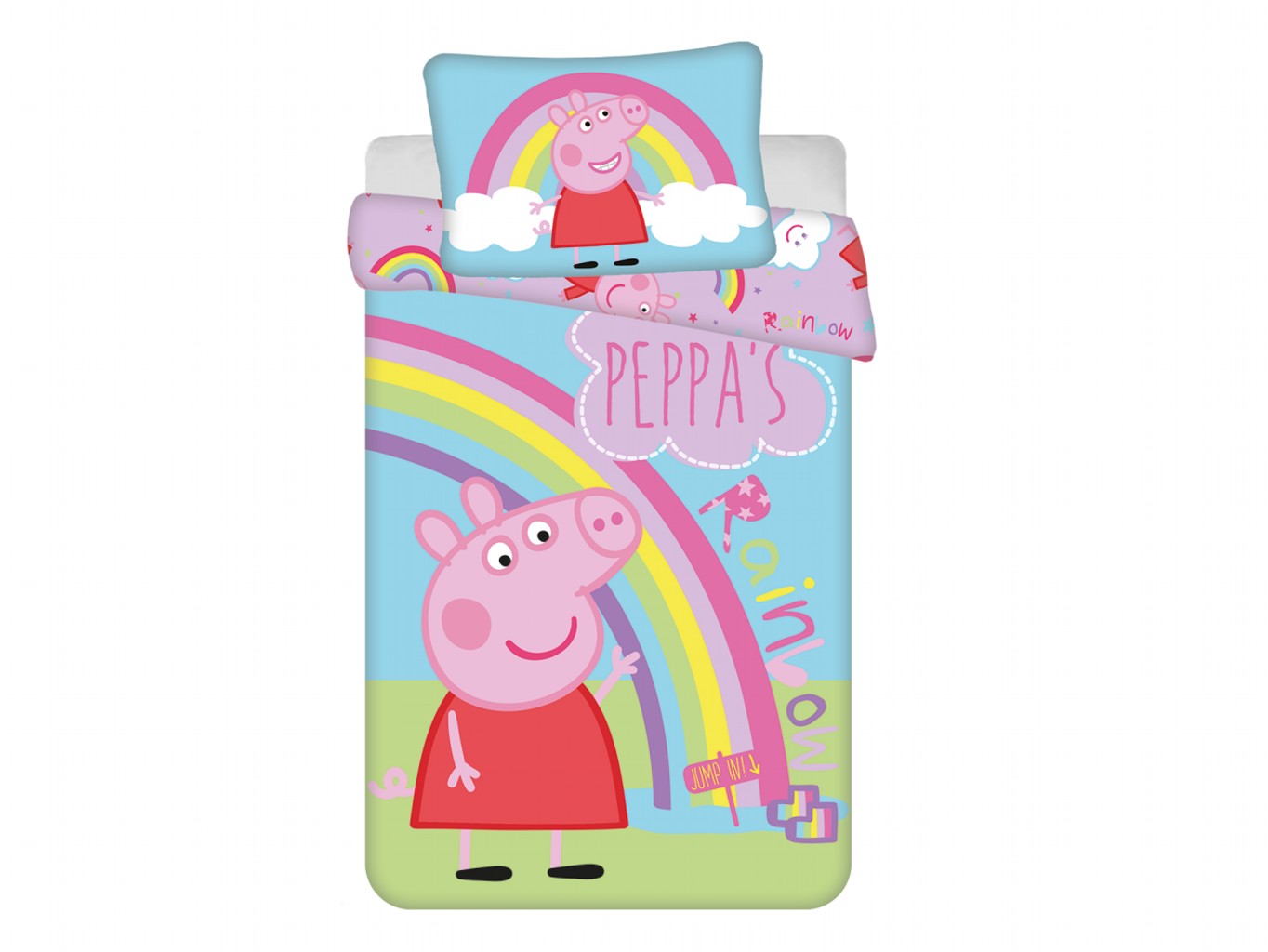 Povlečení do postýlky Peppa Pig 016 baby 100x135, 40x60 cm