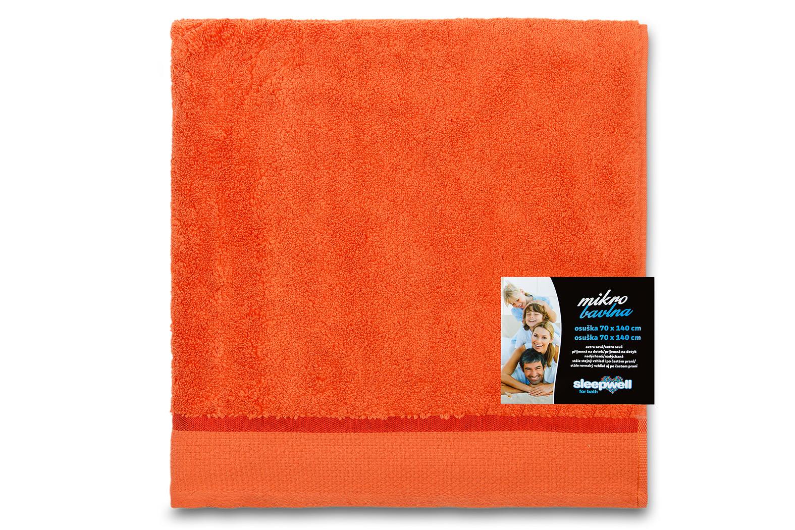 Ručník Star 50x100 cm terakota