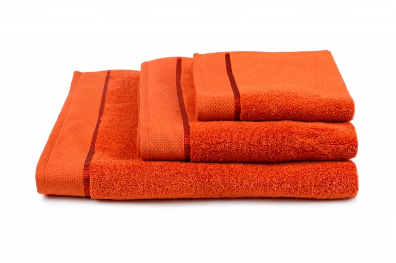 Ručník Star 50x100 cm terakota