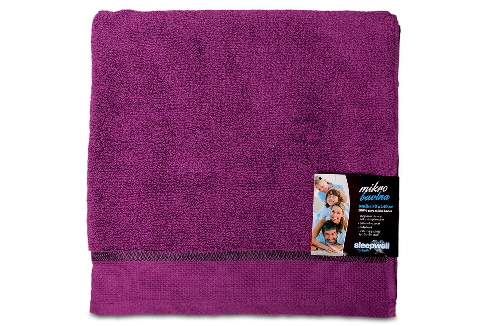 Ručník Star 50x100 cm borůvková