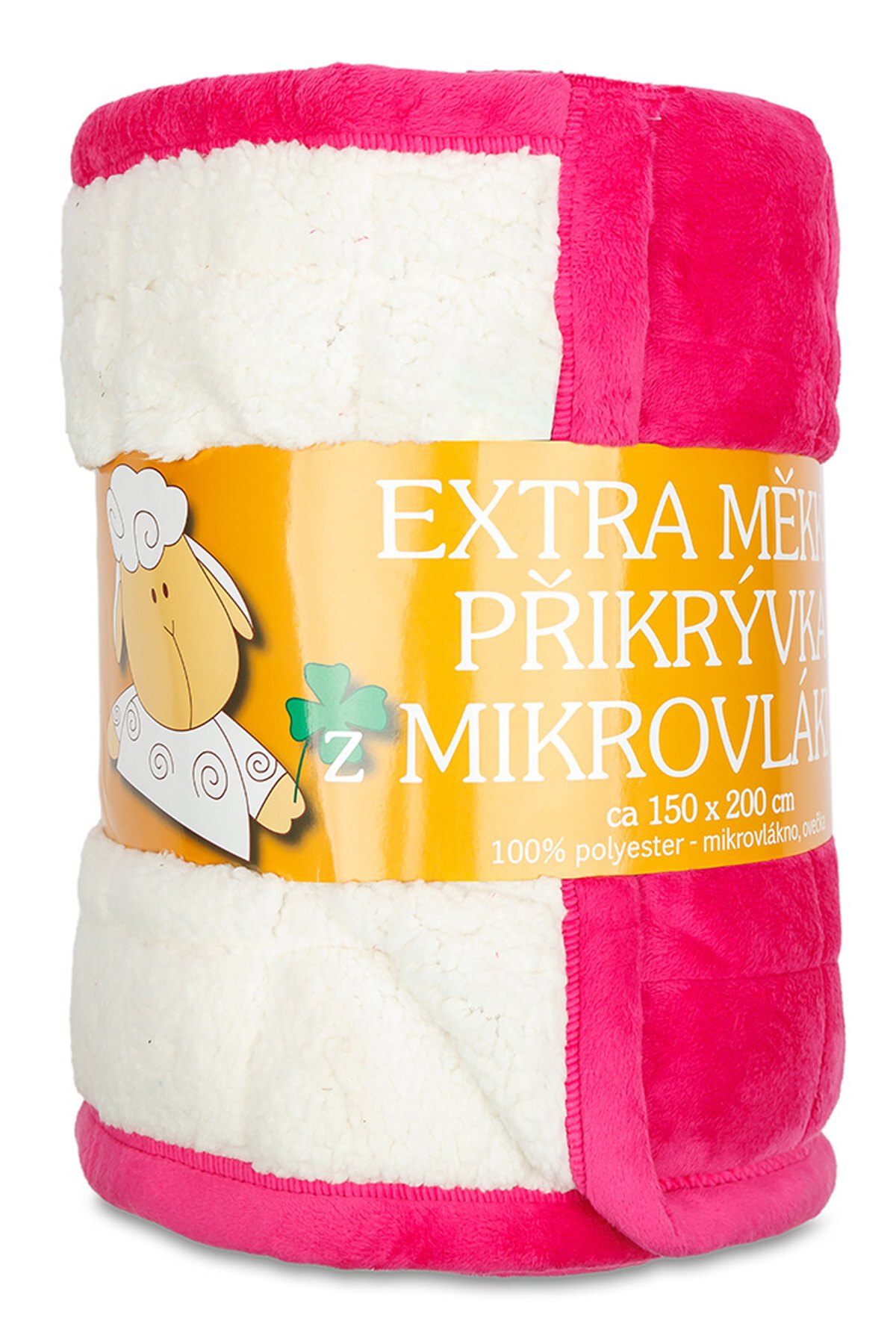 Deka mikrovlákno Ovce prošev fuchsiová 150x200 cm