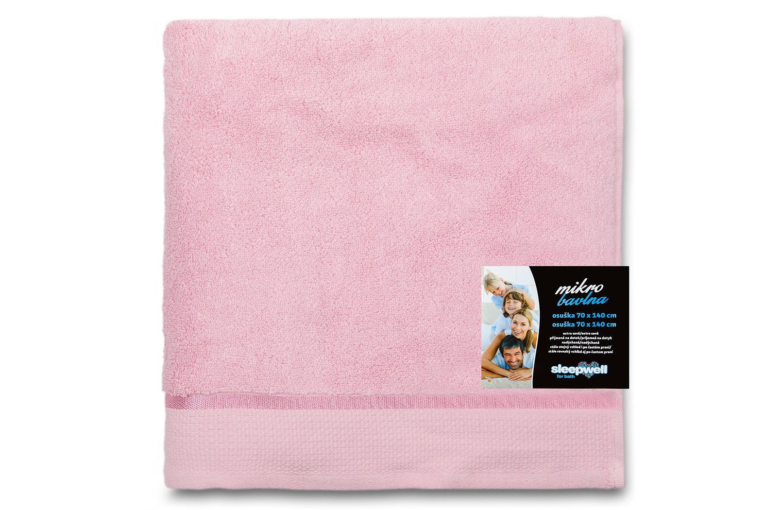 Ručník Star 50x100 cm růžová