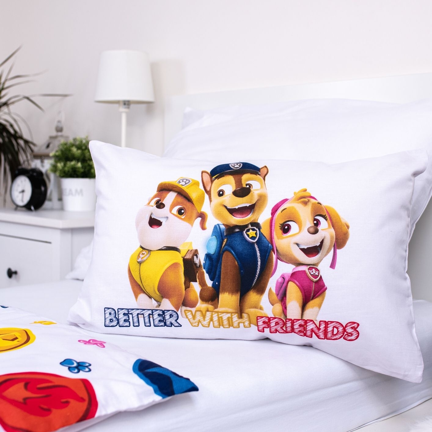 Povlečení do postýlky Paw Patrol 498 baby 100x135, 40x60 cm
