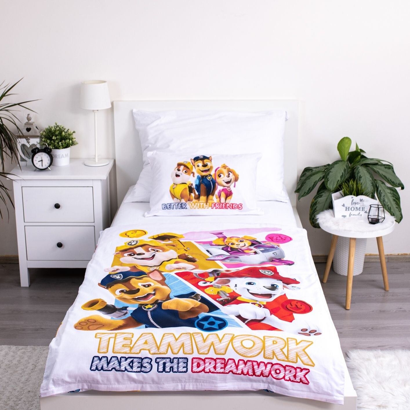 Povlečení do postýlky Paw Patrol 498 baby 100x135, 40x60 cm