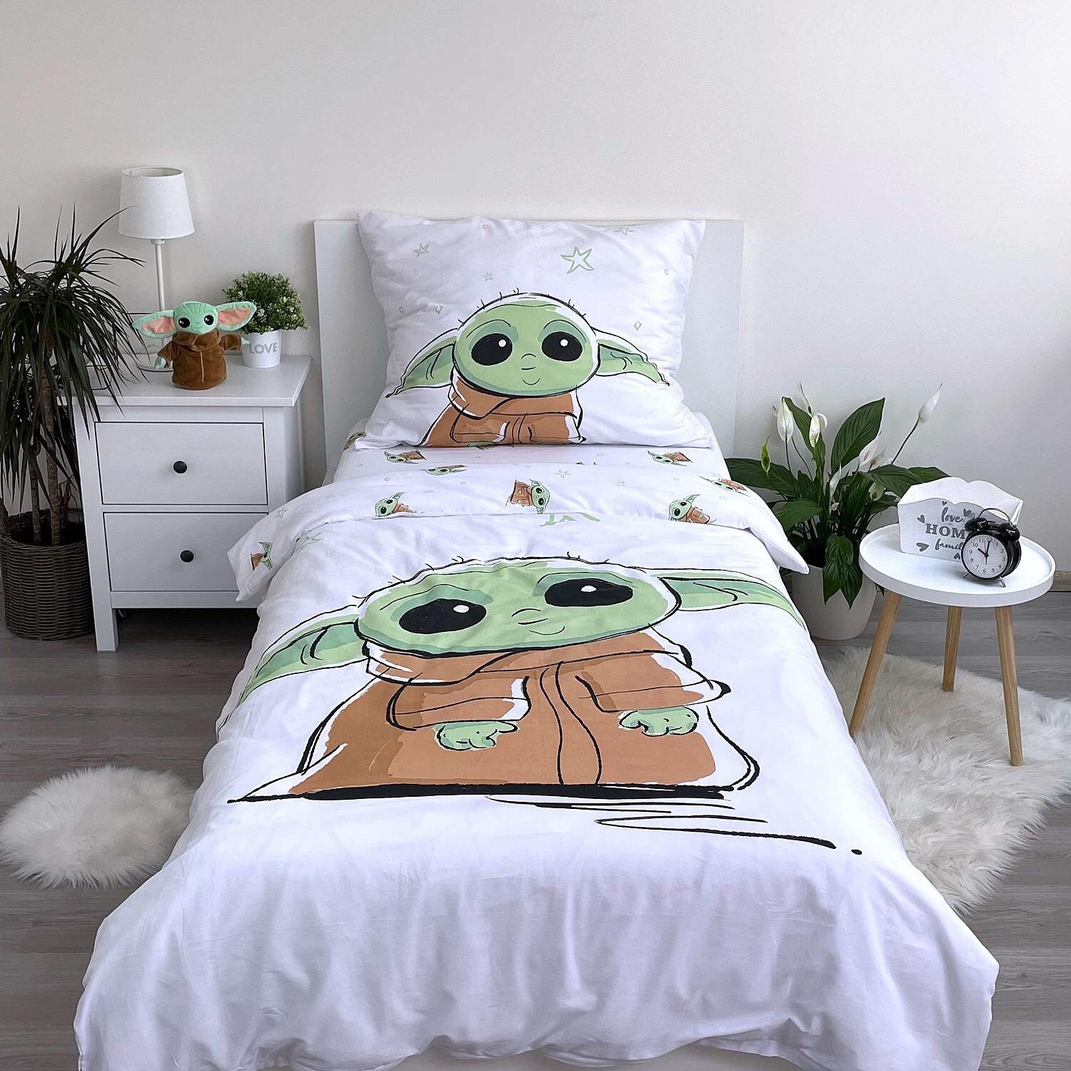 Povlečení Star Wars Baby Yoda 140x200, 70x90 cm