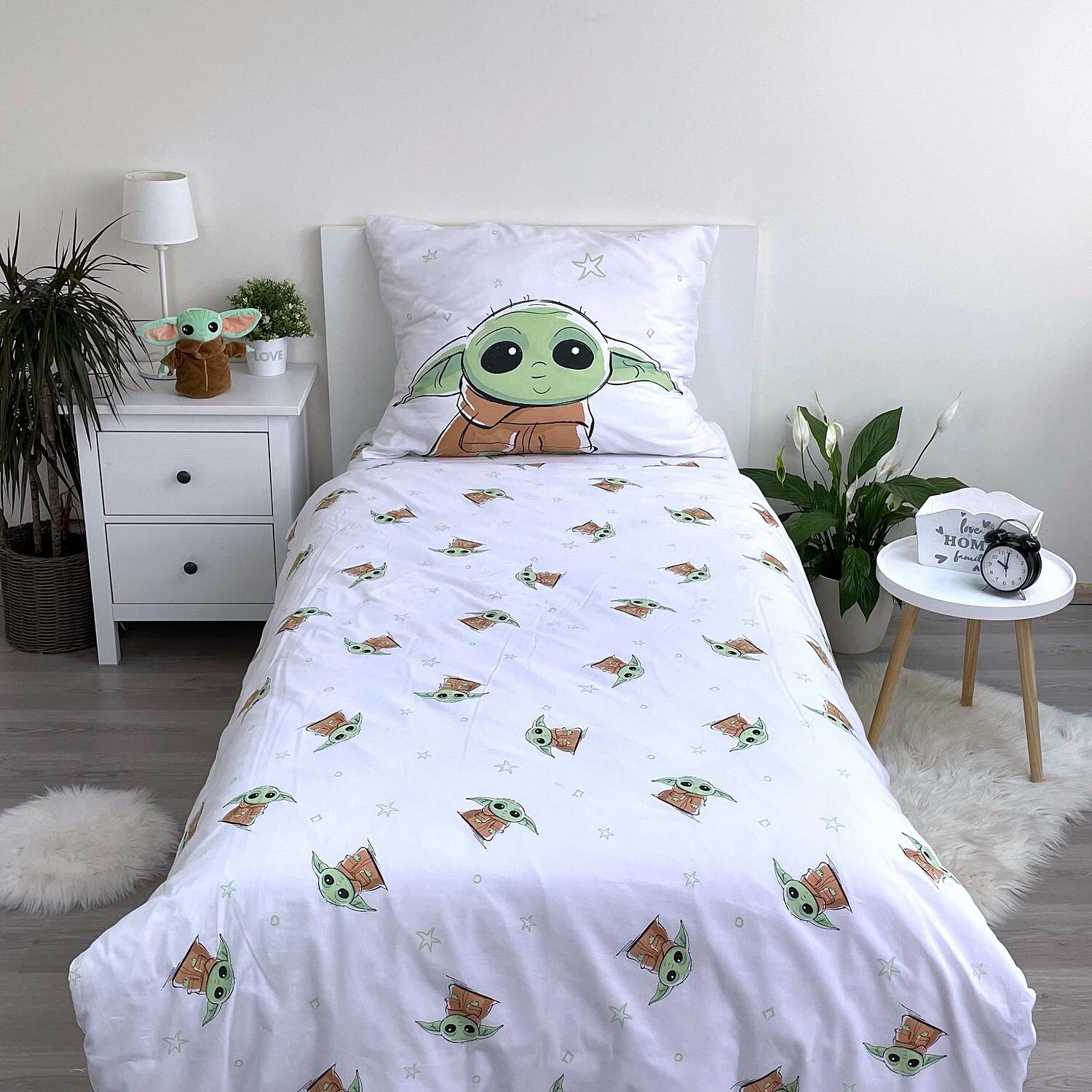 Povlečení Star Wars Baby Yoda 140x200, 70x90 cm