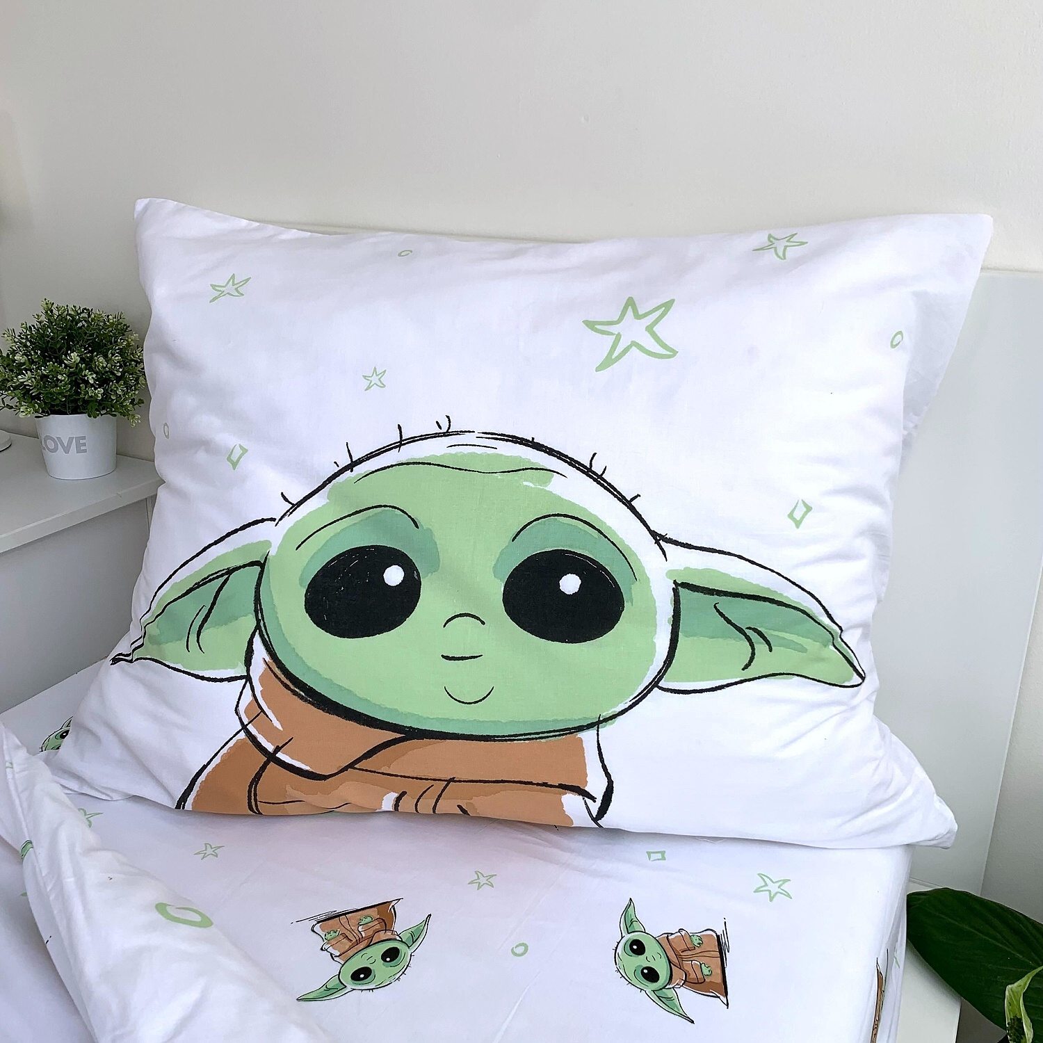 Povlečení Star Wars Baby Yoda 140x200, 70x90 cm
