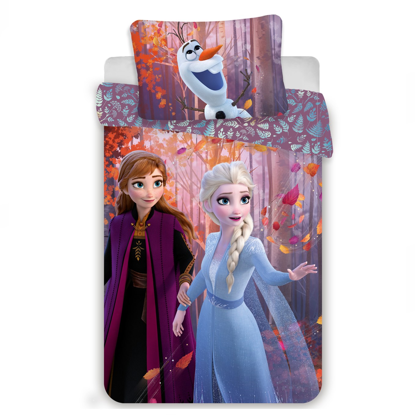 Povlečení Frozen 2 sister purple 140x200, 70x90 cm