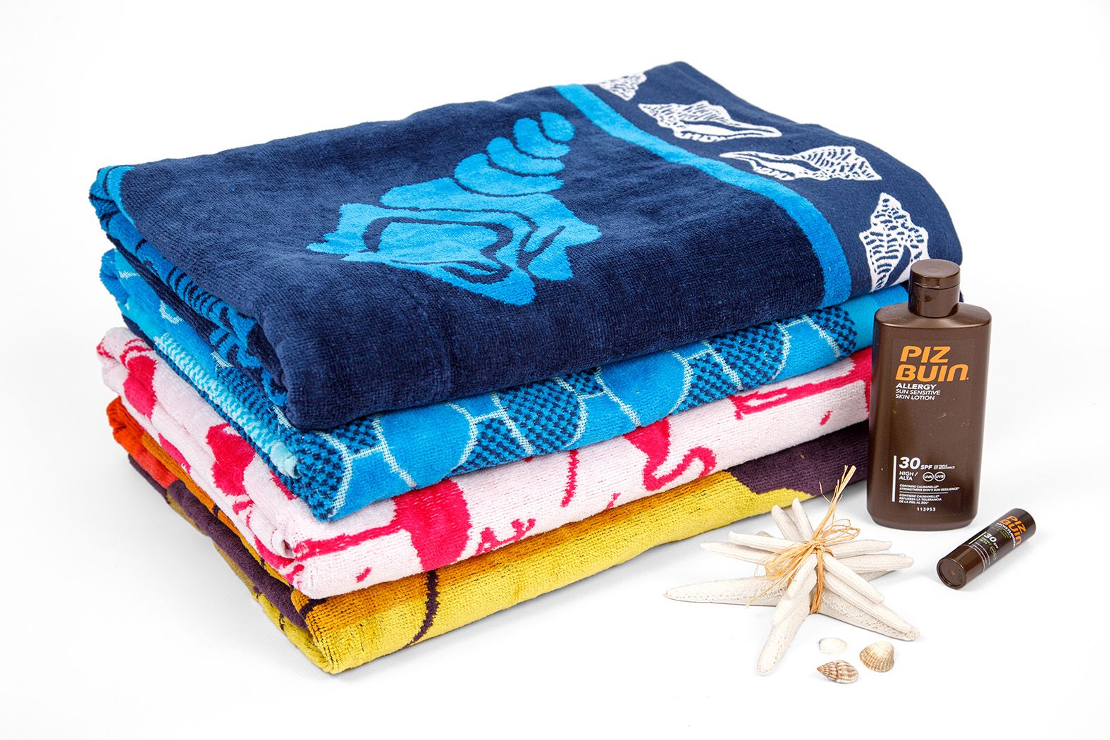 Plážová osuška Velké květy 90x170 cm