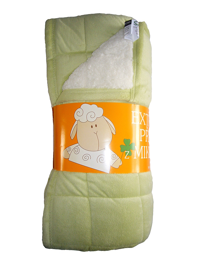 Deka mikrovlákno Ovce prošev pistácie 150x200 cm