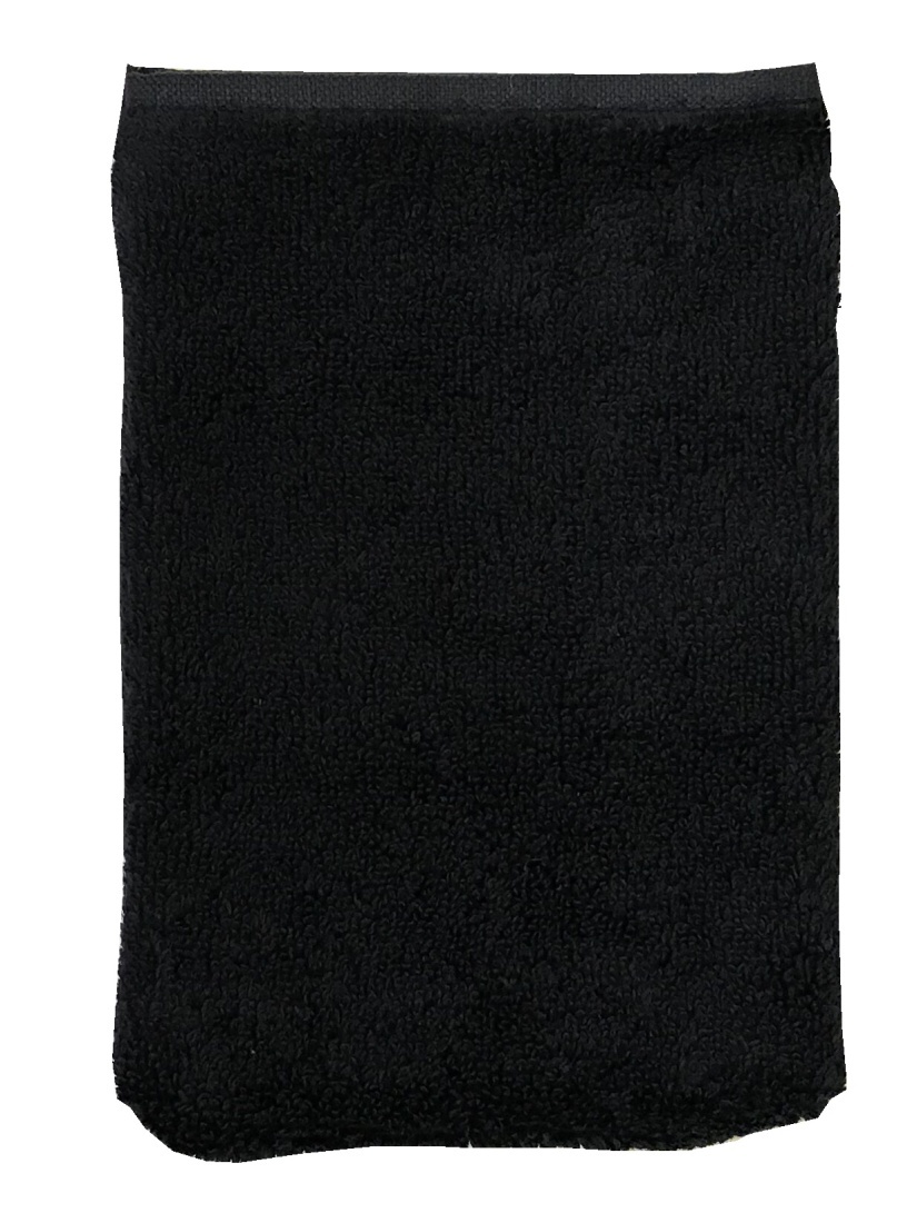 Froté žínka Star II 15x21 cm černá