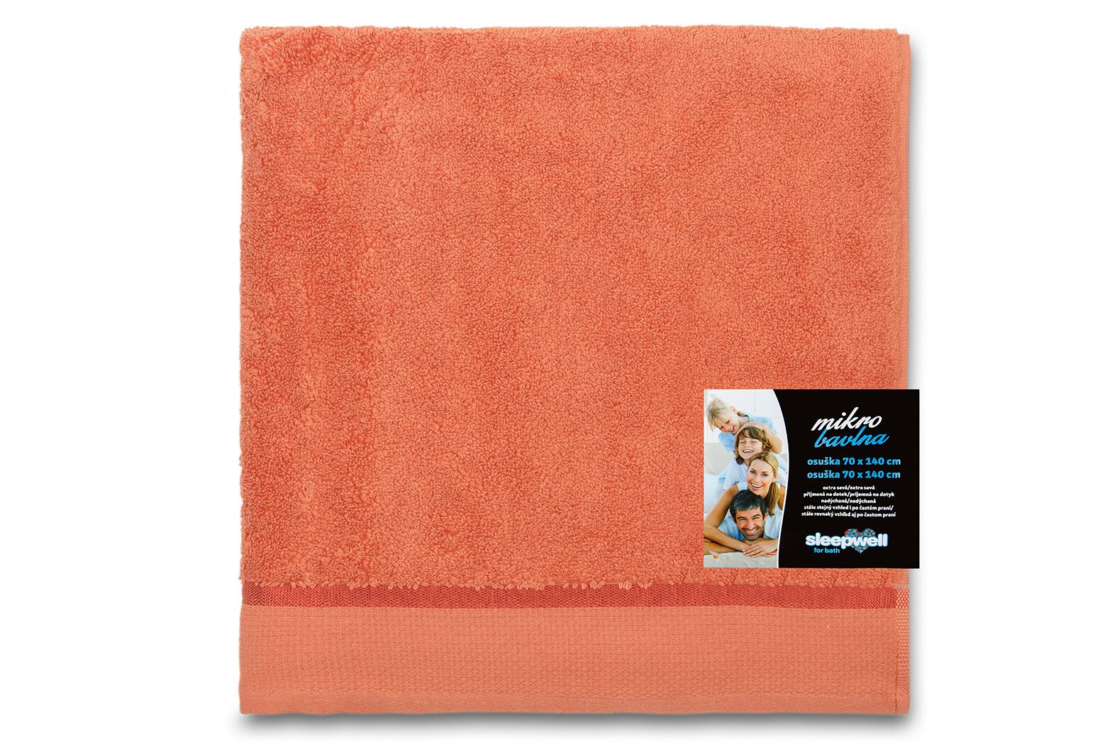 Ručník Star 50x100 cm oranžová