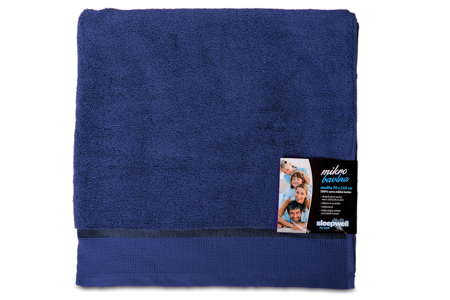 Osuška Star 70x140 cm námořnicky modrá ( Navy )