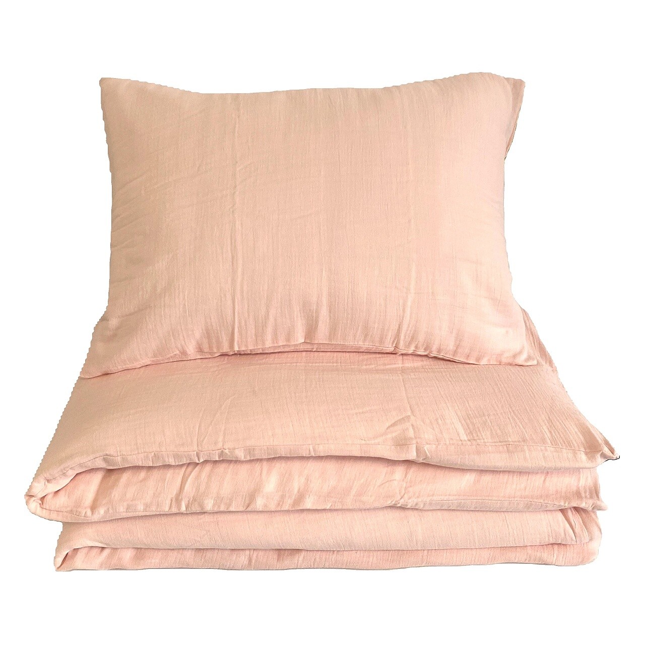 Povlečení mušelín do postýlky Růžové 100x135, 45x60 cm