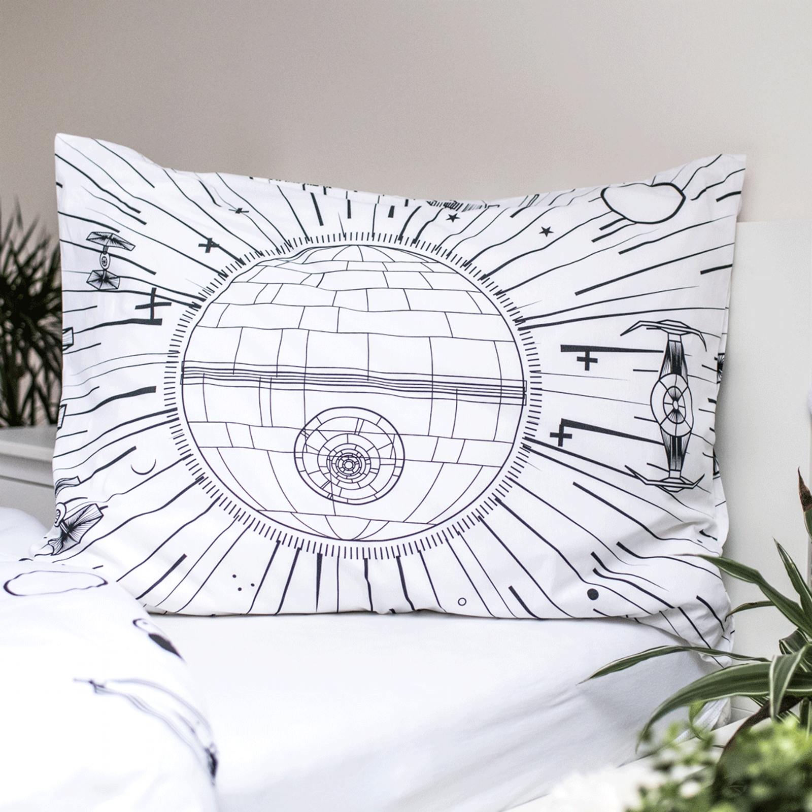 Povlečení Star Wars Death Star svítící efekt 140x200, 70x90 cm