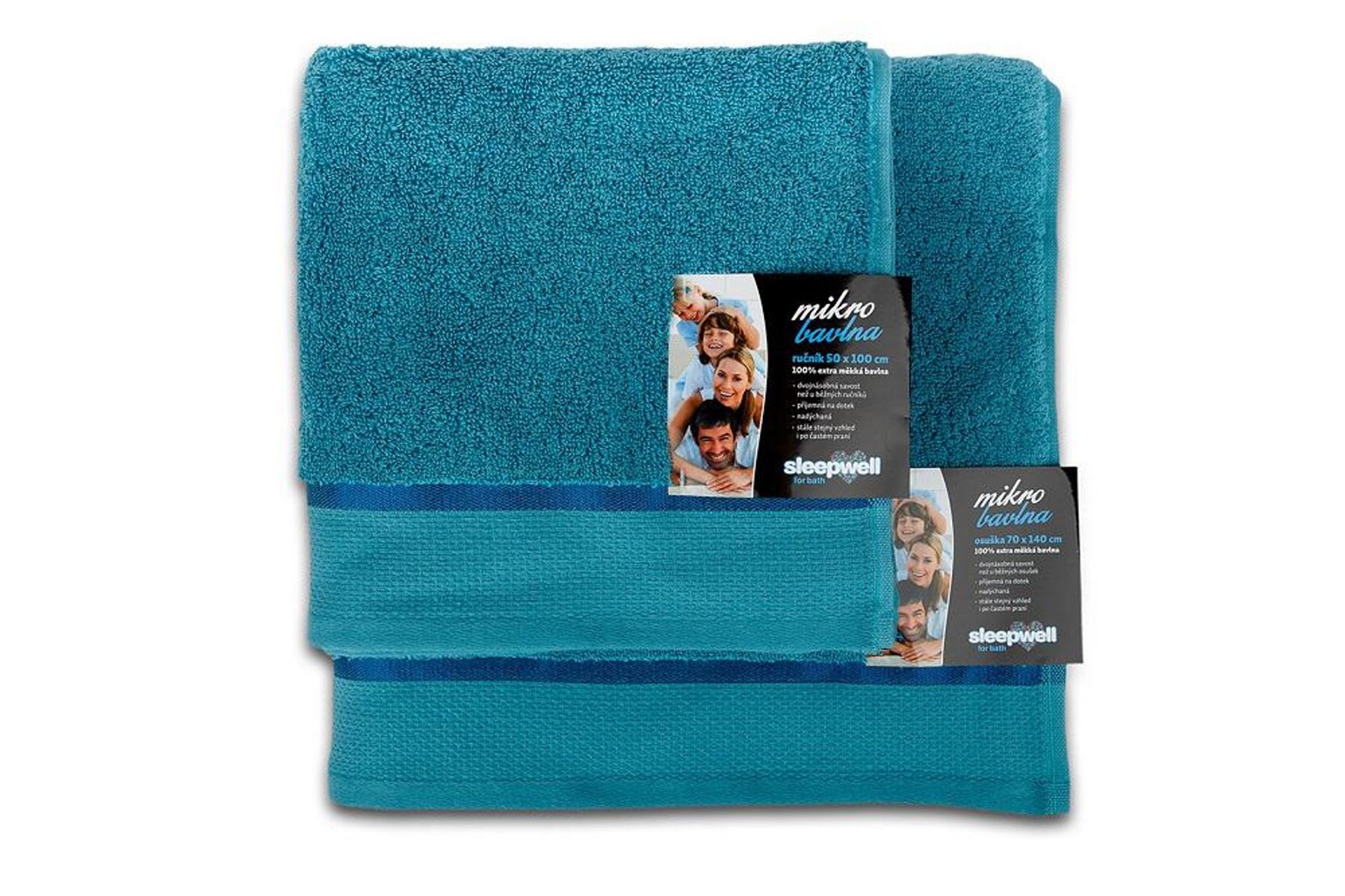 Osuška Star 70x140 cm petrolejová