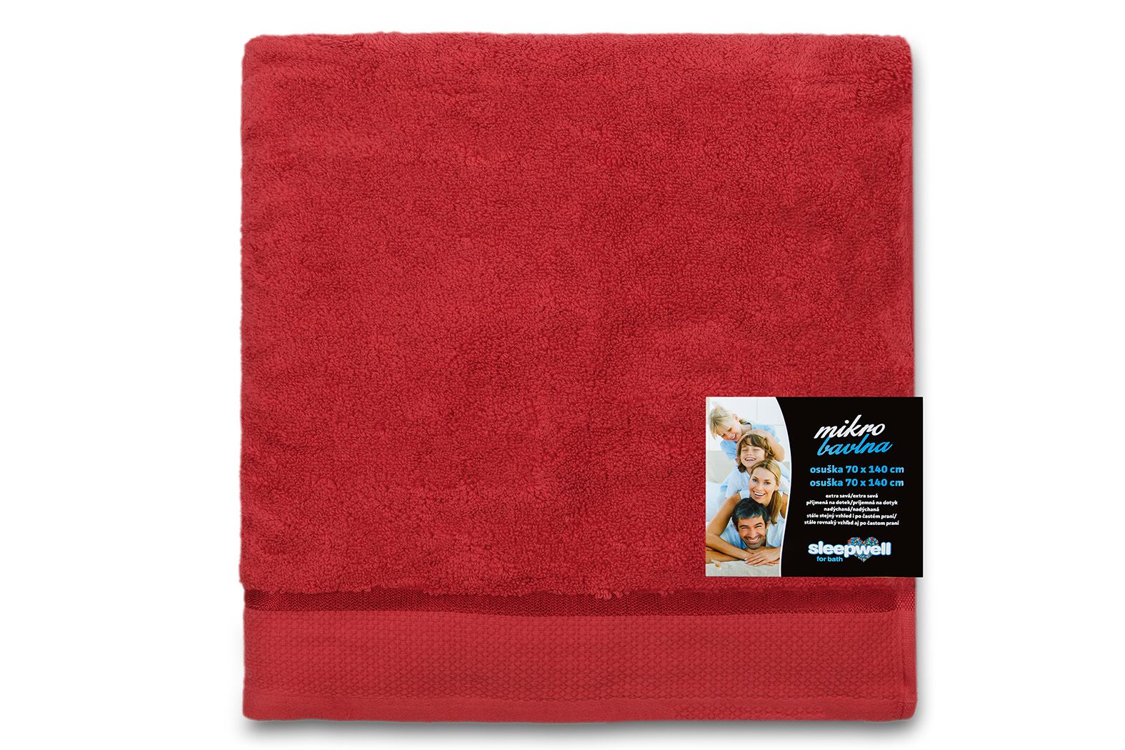 Ručník Star 50x100 cm bordó