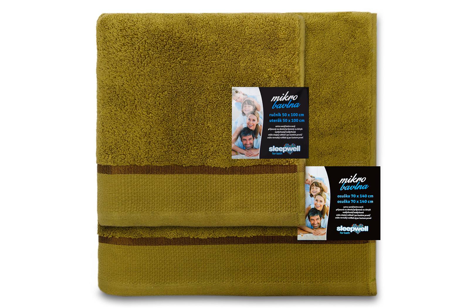 Osuška Star 70x140 cm khaki