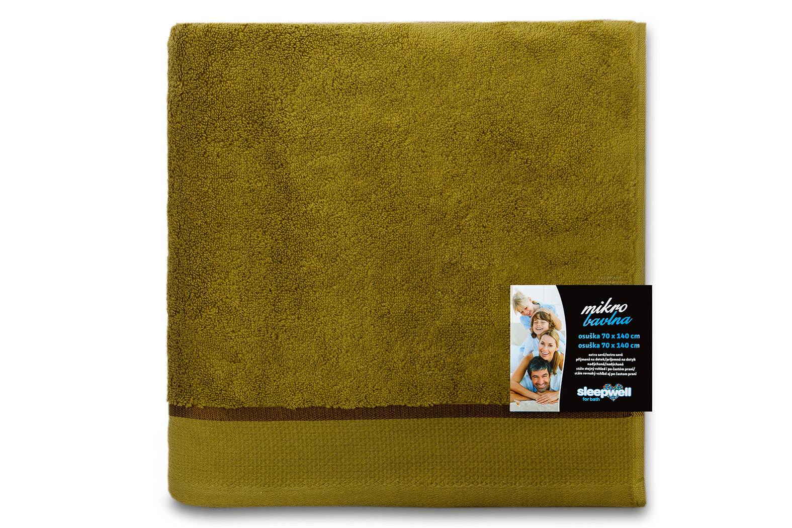 Osuška Star 70x140 cm khaki
