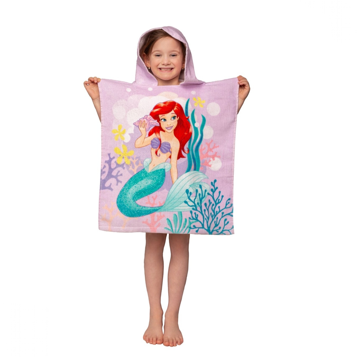 Plážová osuška pončo Ariel Pink 50x115 cm