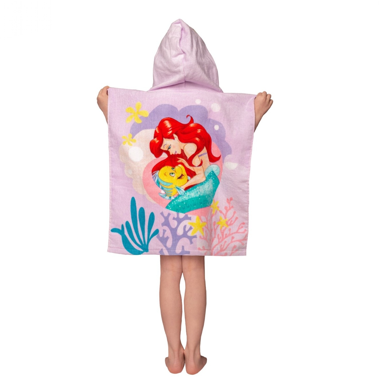 Plážová osuška pončo Ariel Pink 50x115 cm