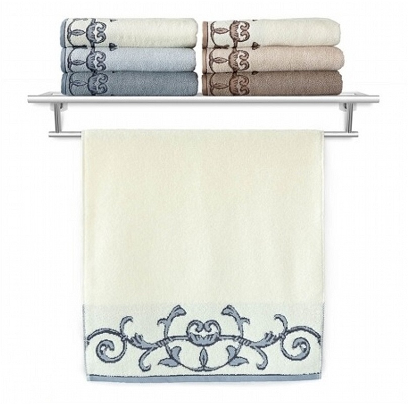 Osuška Terry Barocco II. šedomodrá 70x140 cm