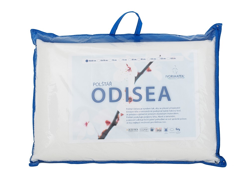 Polštář z paměťové pěny ODISEA 40x60x12 cm