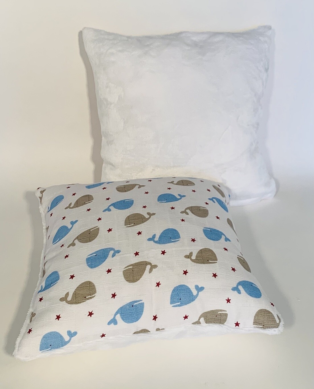 Dětská sada pro batolata Velryba modrá 35x35, 90x100 cm