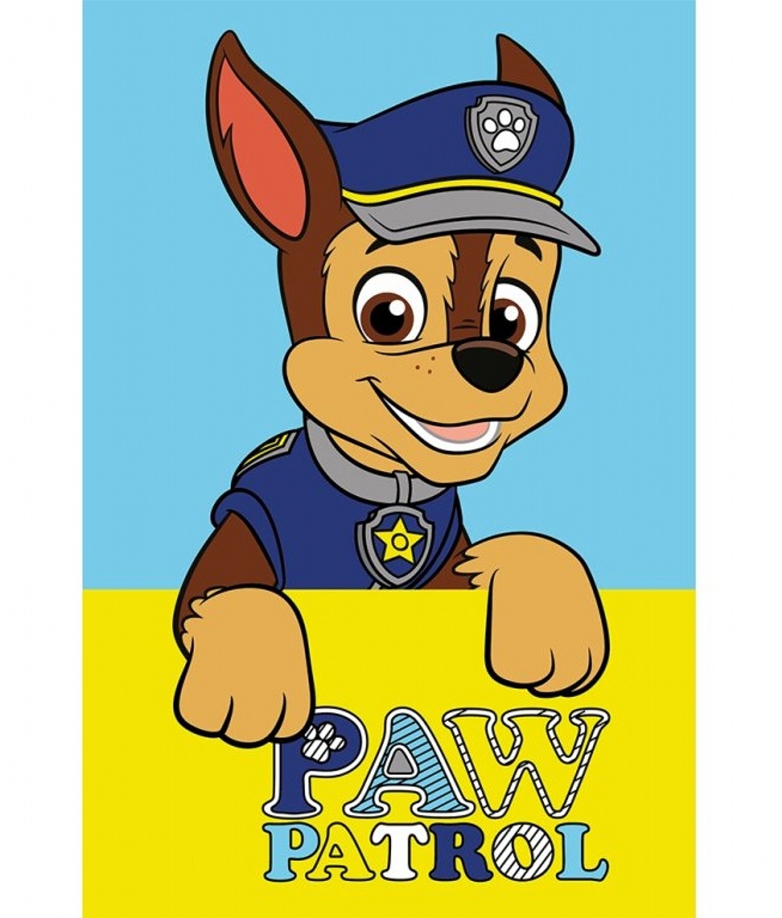 Dětský ručník Tlapková Patrola Policista Chase 30x50 cm