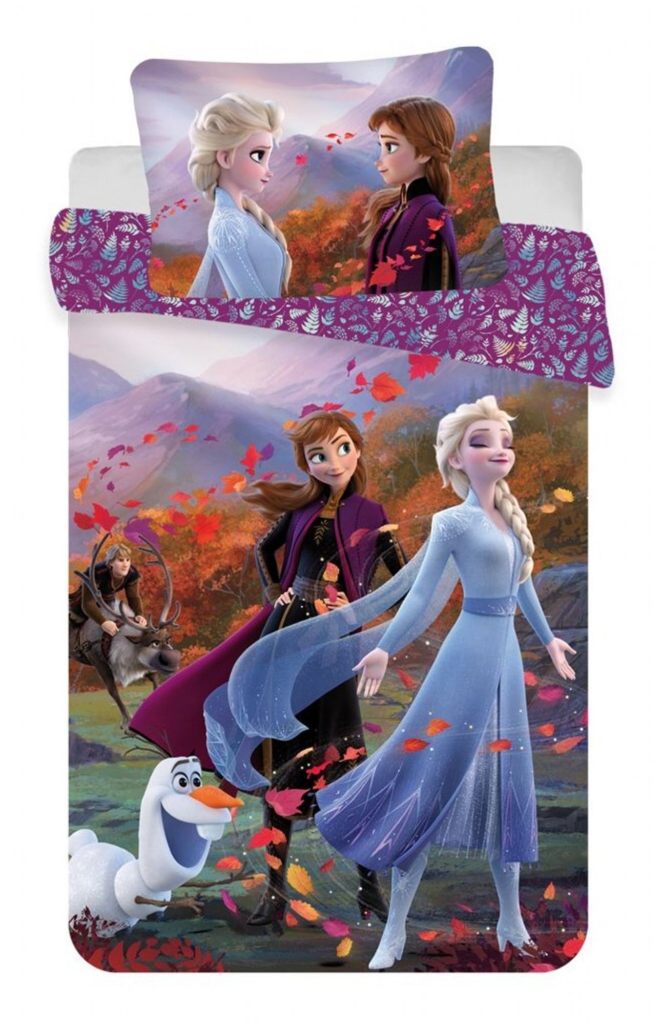 Disney povlečení do postýlky Frozen 2 Wind baby 100x135, 40x60 cm