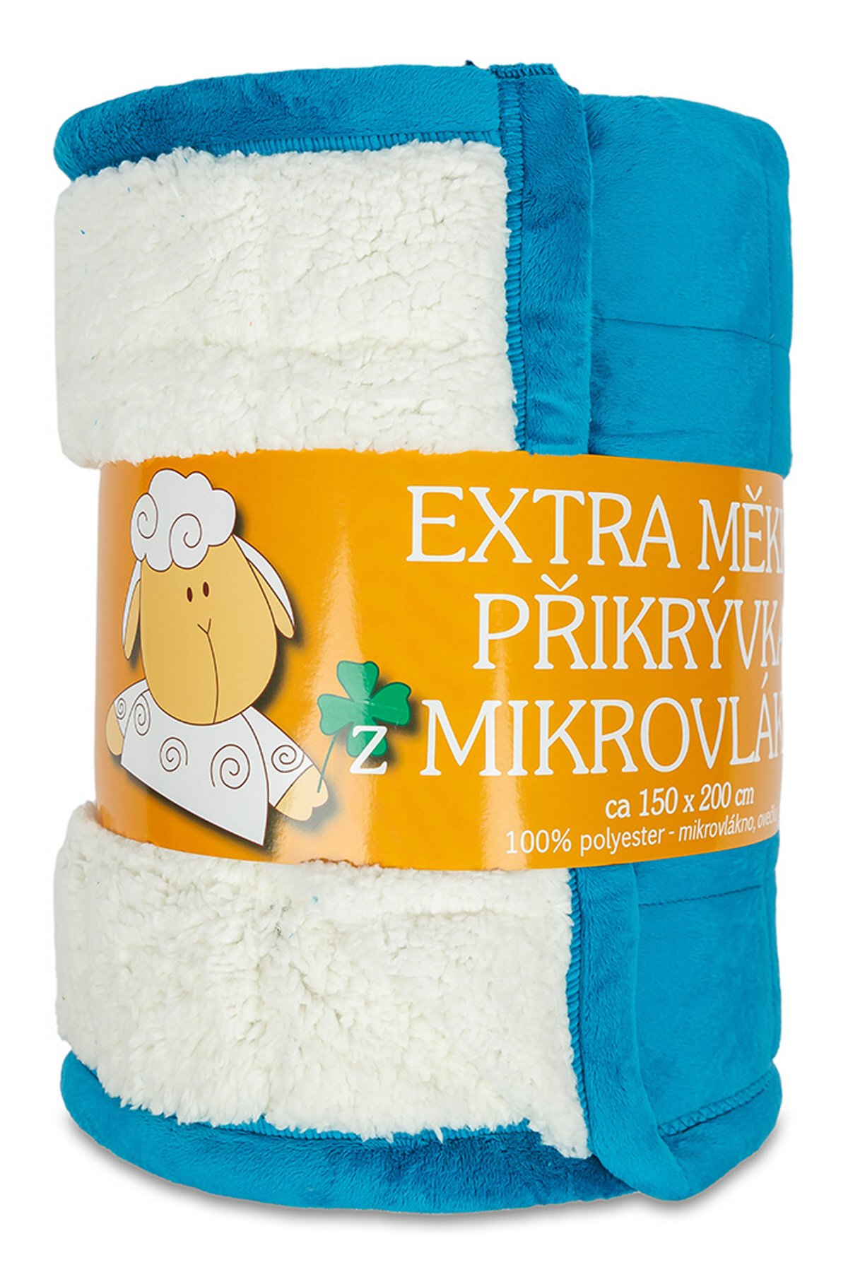 Deka mikrovlákno Ovce prošev petrolej 150x200 cm