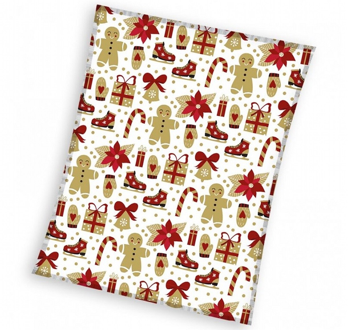 Mikroflanelová vánoční deka Dárečky 150x200 cm