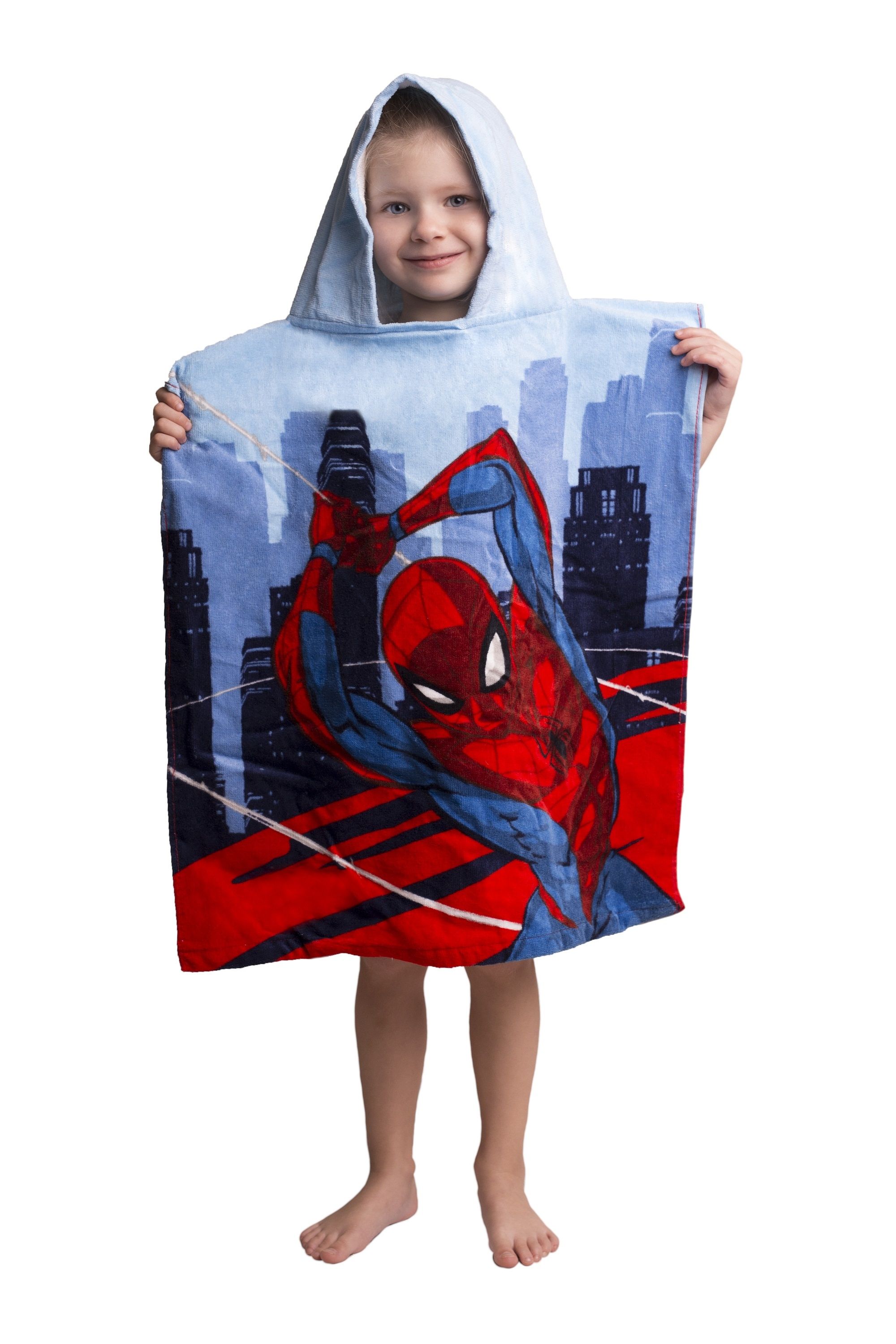 Plážová osuška pončo Spider-man Super hero 50x115 cm
