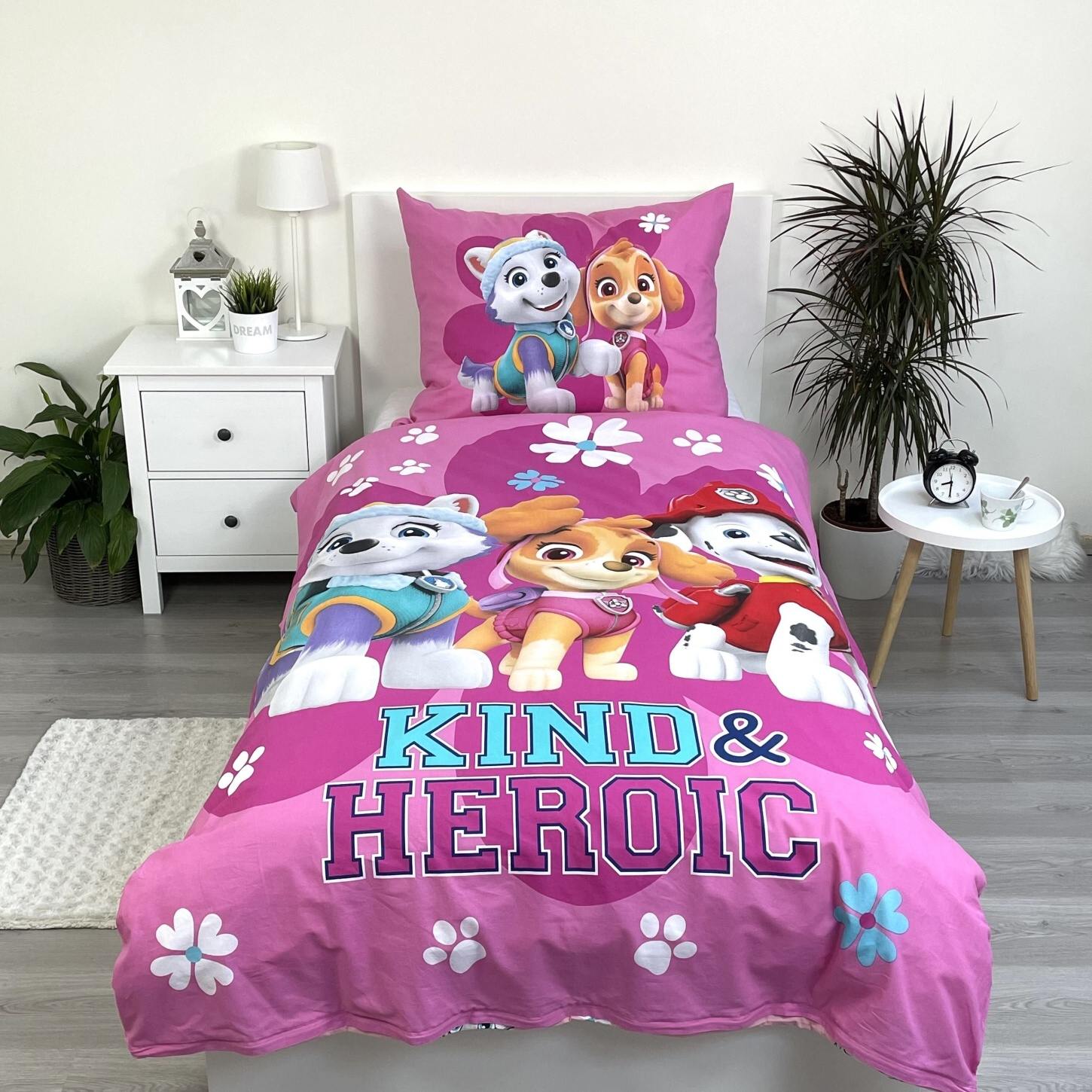 Povlečení Paw Patrol PP 475 Heroic 140x200, 70x90 cm
