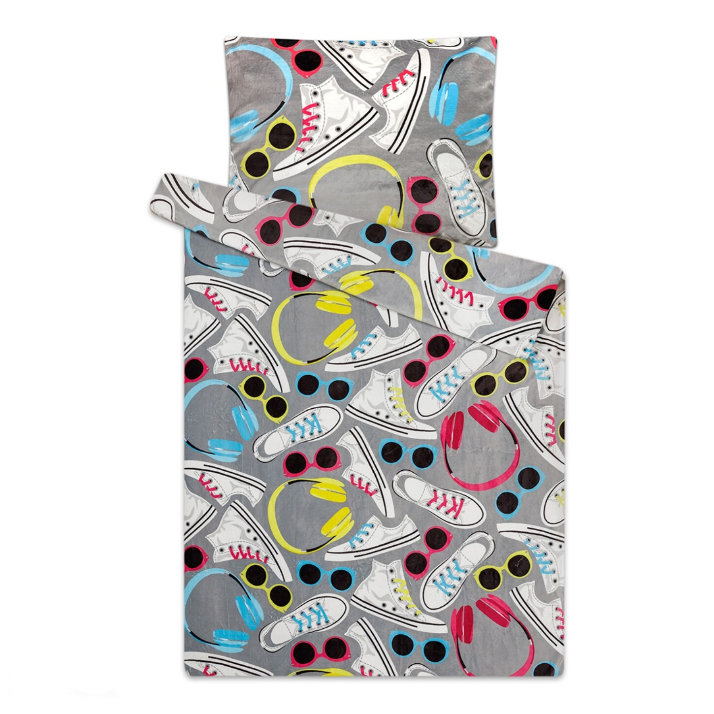 Povlečení mikroflanel Kecky 140x200, 70x90 cm