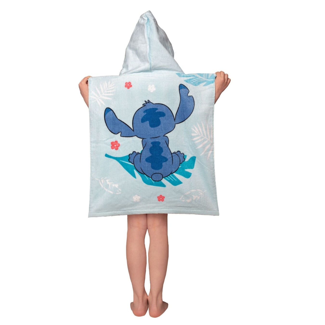 Plážová osuška pončo Lilo and Stitch Blue 50x115 cm