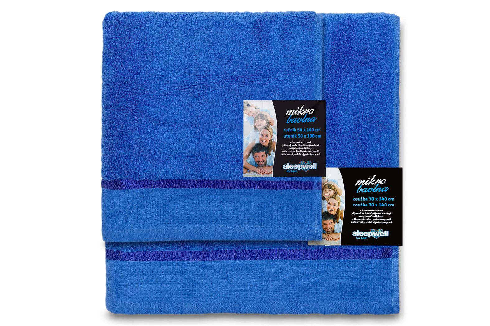 Osuška Star 70x140 cm tmavě modrá