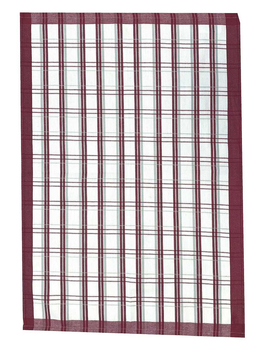 Utěrka Extra savá 50x70 cm Tradiční káro bordó 3 ks