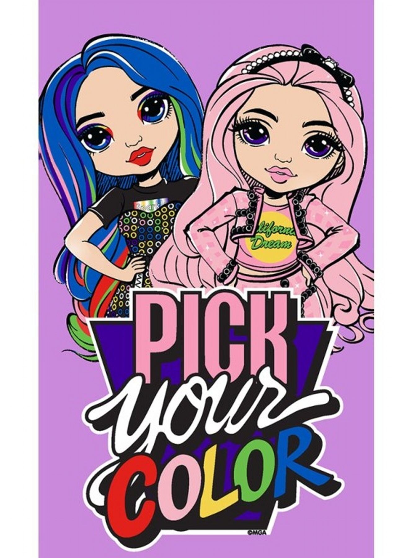 Dětský ručník Panenky Rainbow High Color Style 30x50 cm