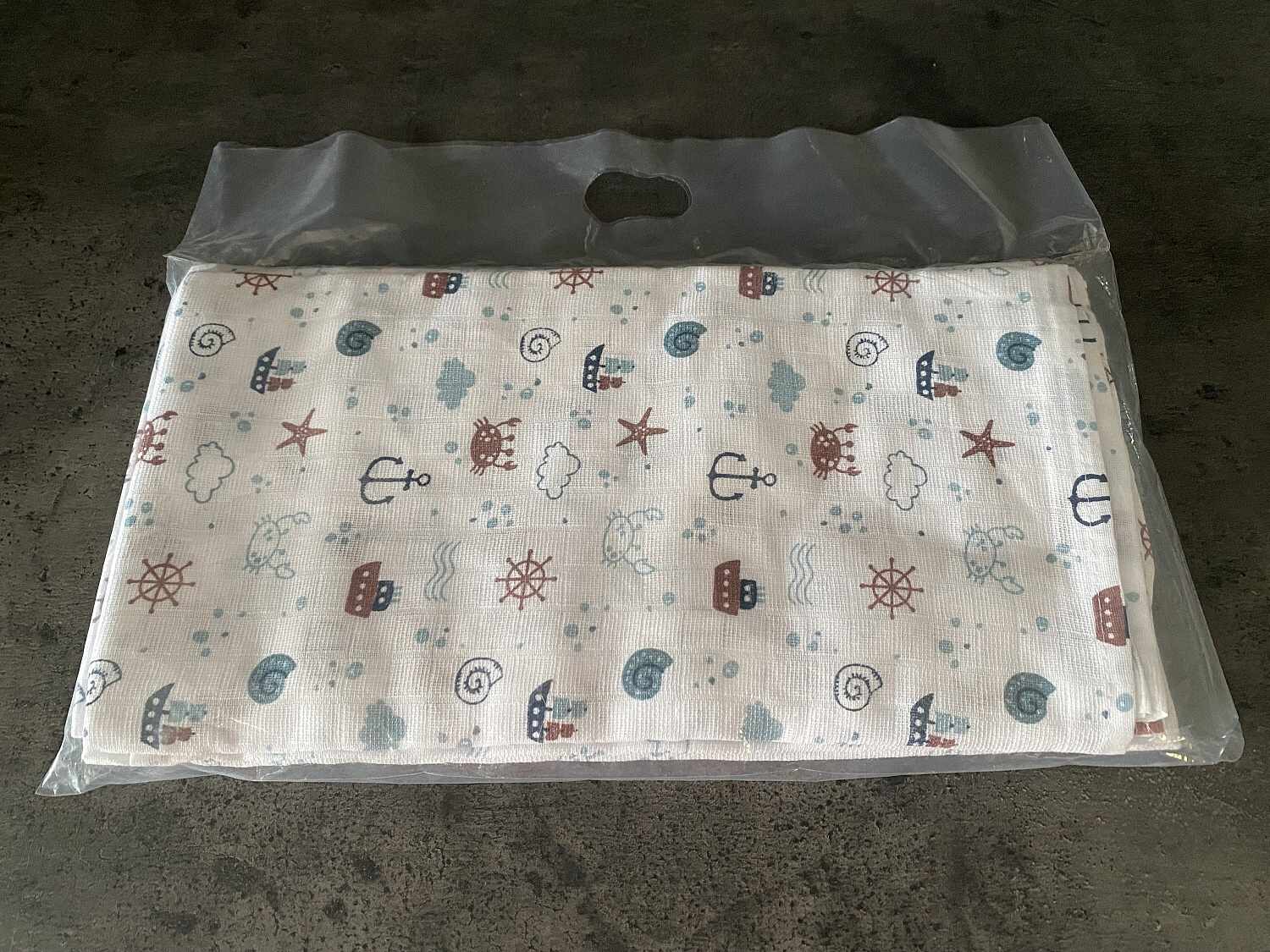 Látková plena 70x70 cm Šedé labutě (balení 5 ks)