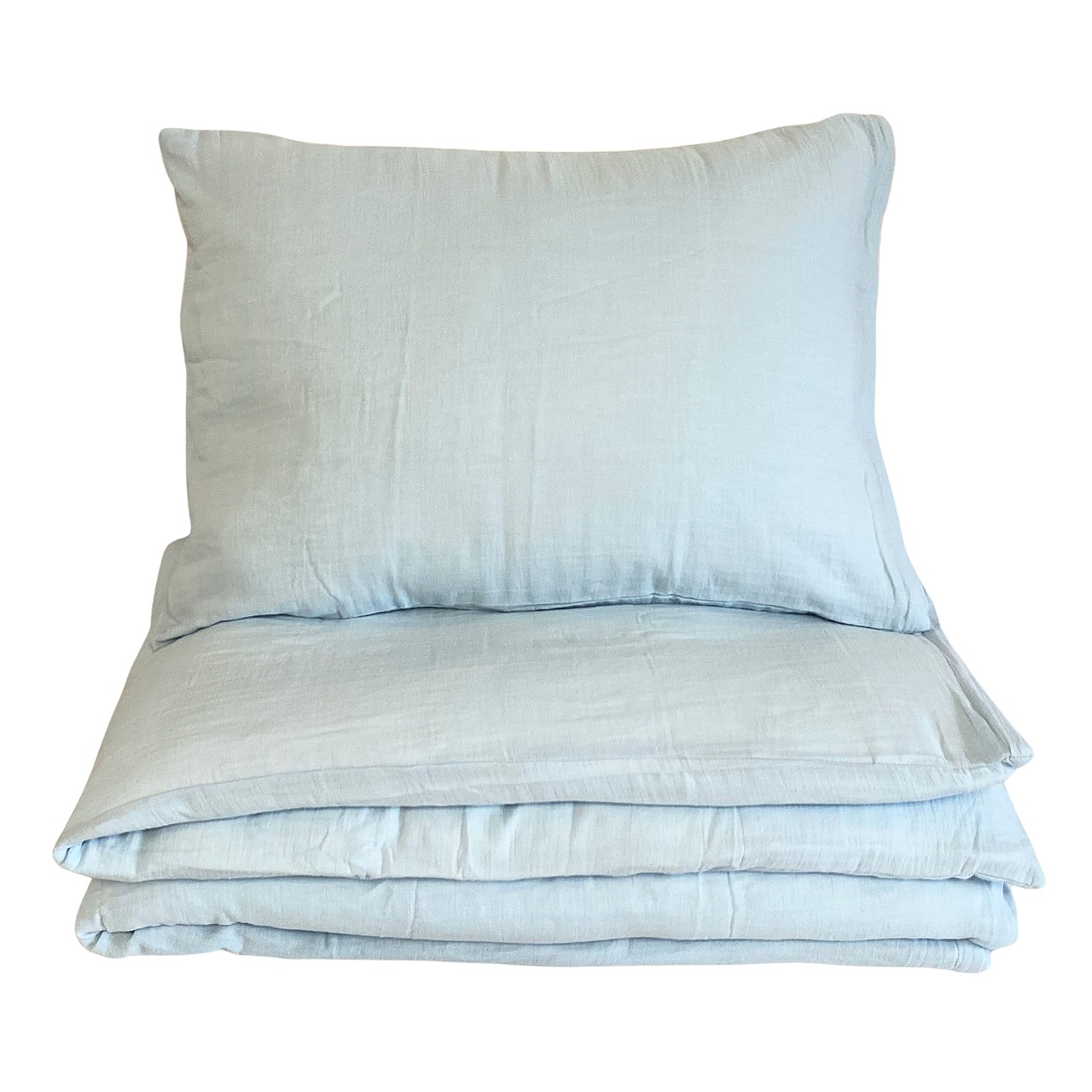 Povlečení mušelín do postýlky Modré 100x135, 45x60 cm